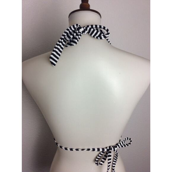 Relax Tommy Bahama Bikini Top Polka Dot Striped Swimwear - Picture 4 of 6